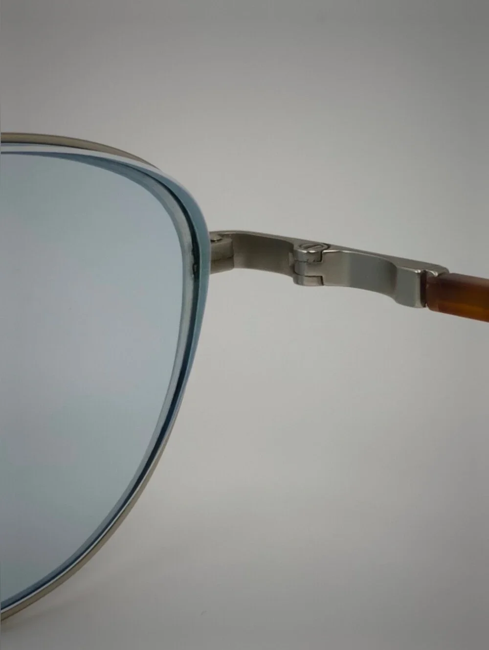 Vic. Small Brushed Silver Aviator. Double Bar Strength. Smaller Size.N